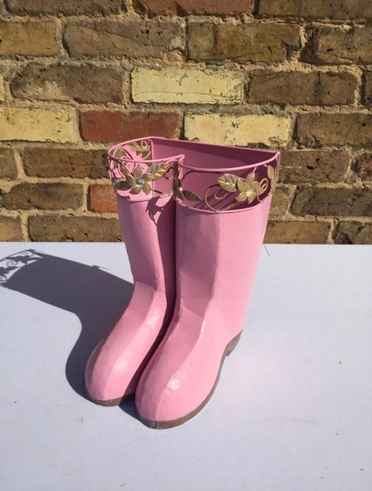 Flower Planter Christmas Gifts Wellington Boots Hanging Garden Ornament Home Birthday Presents Decor Gardening Gardener