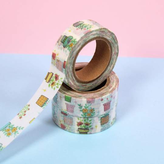 Garden Plant Botanical Washi Tape For Journals & Crafts