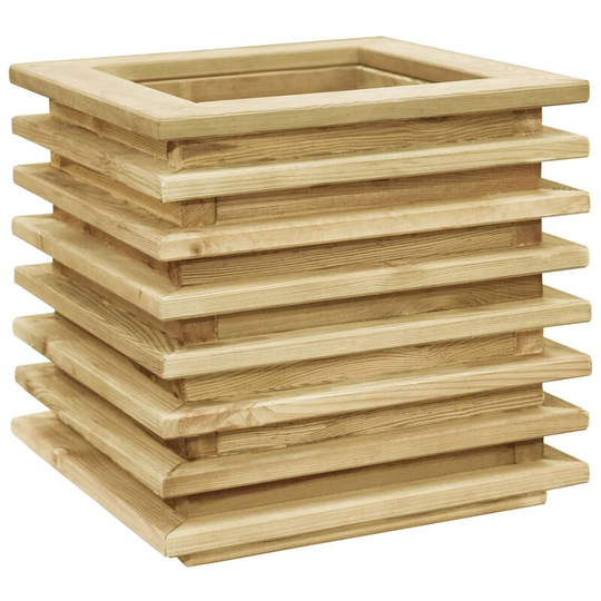 Raised Bed 50x50x40 cm Impregnated Pinewood Vidaxl Brown