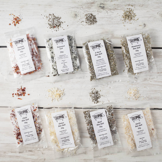 Flavoured Sea Salts Collection With Seven Salts