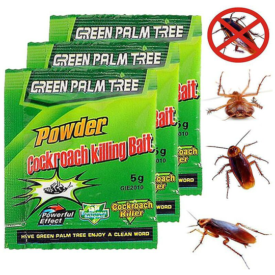 10 Pack Cockroach Killer Baits Green Leaf Powder Cockroach Killer Bait Repellent Killer Trap Home Pest Control Killing Cockroach