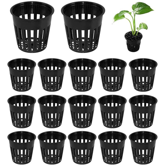 40 PCS Hydroponic Baskets, Plastic Aquatic Plant Basket Planting Pot, Reusable Hydroponic Pot Hydroponic Basket for Hydroponic Garden Planting