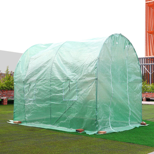 Livingandhome - Walk-in Tunnel Greenhouse Garden Planting Shed, 2.5x2x2M