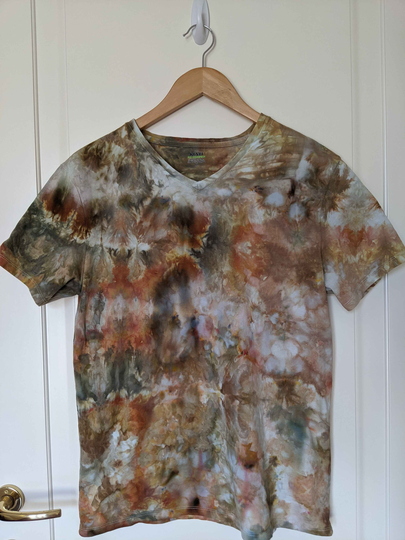 stegosaurus Ice Dyed Organic Cotton T-Shirt