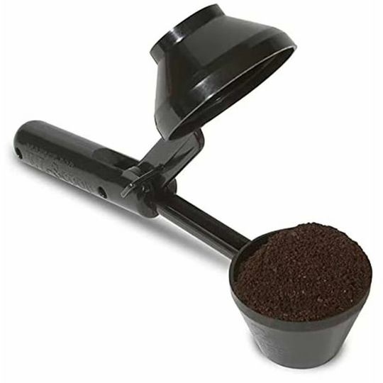 Morejieka - EZ-Scoop Coffee Scooper & Funnel for Reusable k Cup Refillable Coffee Pods, 2 Tablespoon Capacity