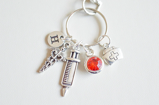 Nurse Keychain, Medical Student Gift, Gift, Graduation, Medicine, Doctor Keyring, Registered Nurse, Caregiver, Care Assistant