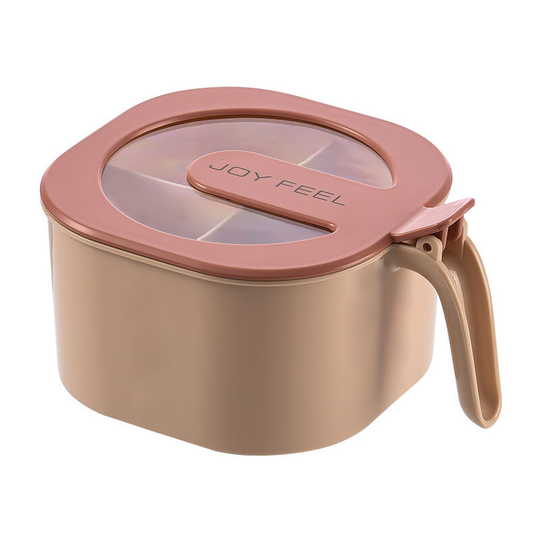 Household Kitchen Supplies Daily Necessities Seasoning Box Storage pink (with 4 spoons)