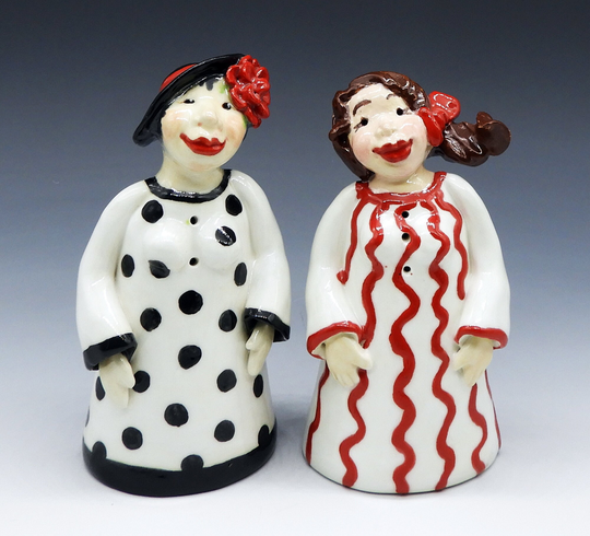 Reduced From 55.00 Girls - Salt & Pepper Shakers