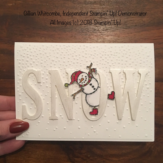 Snow; Snowman; Christmas; Hanukkah; Seasonal; Winter; Stampin' Up