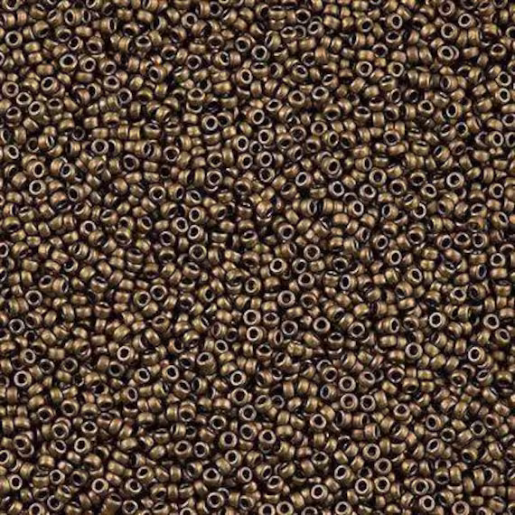 Miyuki Seed Beads 15/0, 2006 - Matte Metallic Dark Bronze, Beads, Miyuki Seed Beadsseed Beads Japanese