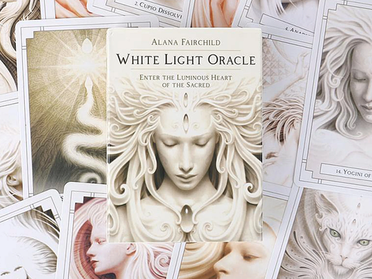 Oracle Deck, White Light Oracle Cards, 44 Magical Cards. Explore Now