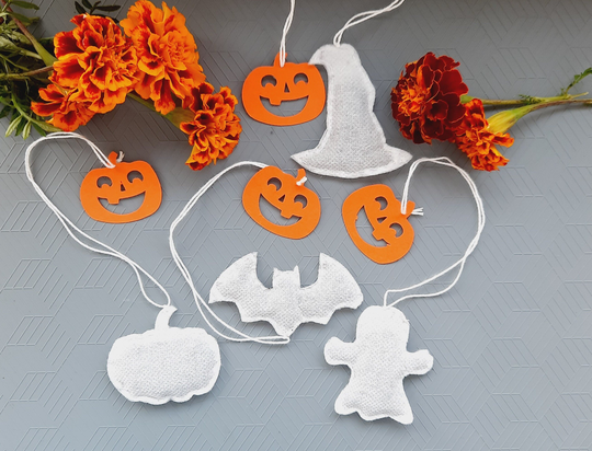 Halloween Shaped Tea Bags Shaped Bag Pumpkin Bat Ghost, Witch Hat Gift