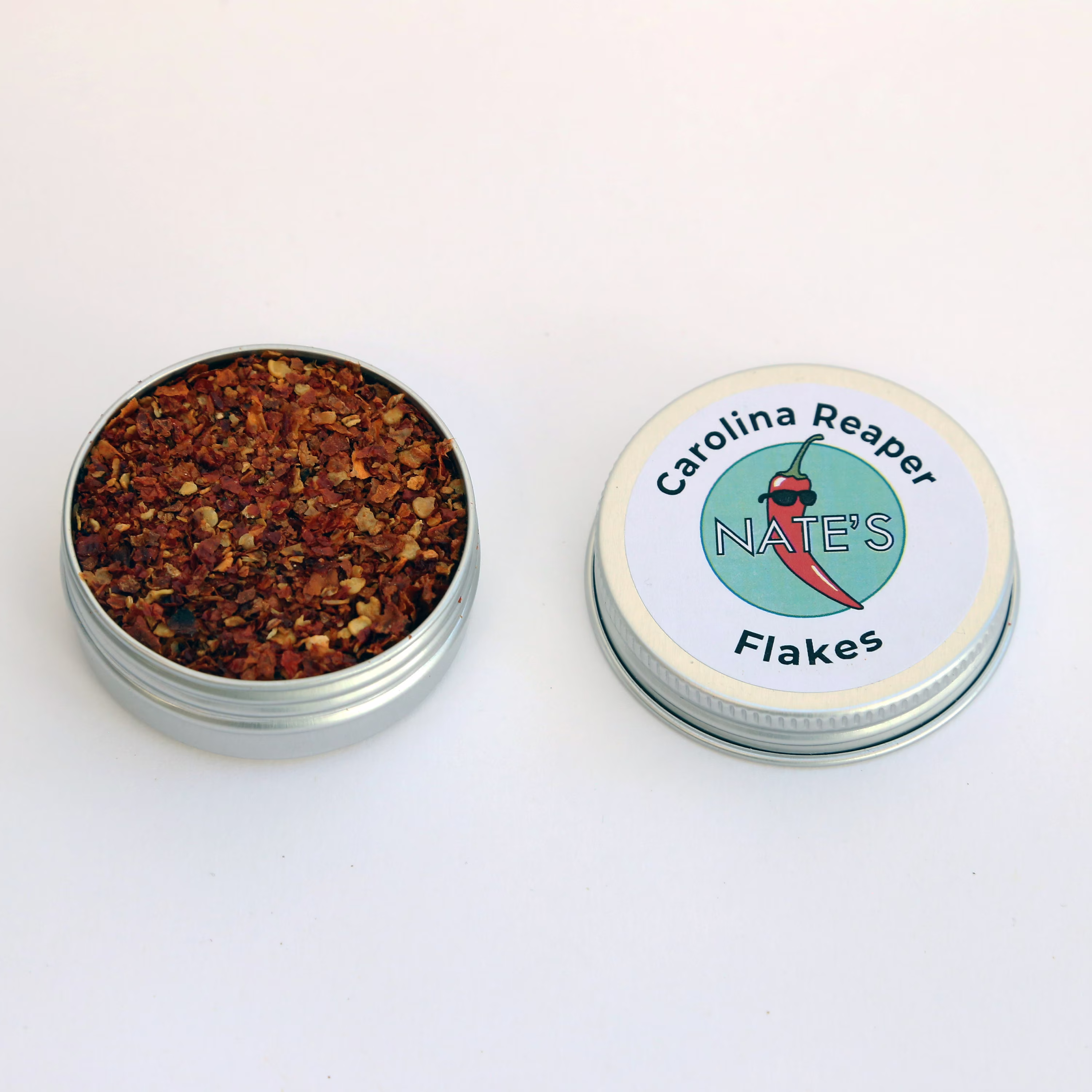 Carolina Reaper Flakes - Worlds Hottest Chilli 10G in A Cute Tin