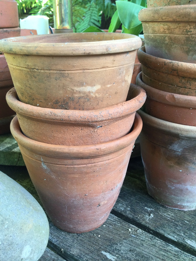 Pair Of Vintage Terracotta Plant Pots