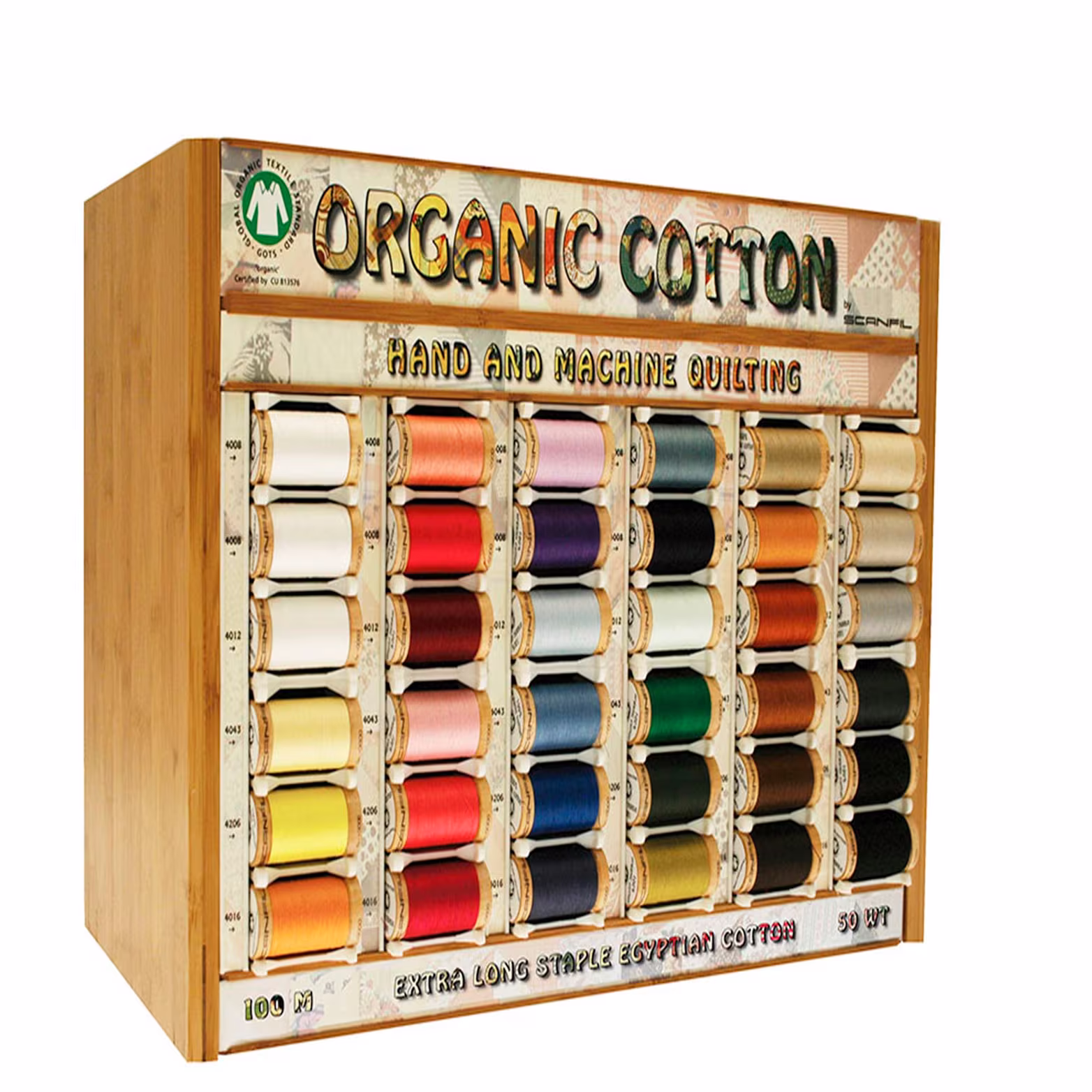 Organic Sewing Thread 4 X 100 Metre Spool - Offer Scanfil 100% Cotton