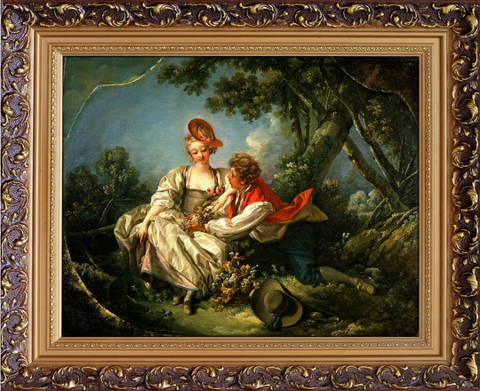 Francois Boucher The Four Seasons Autumn 1755, Hight Quality Hand Painted Oil Painting Reproduction, Made To Order Classic