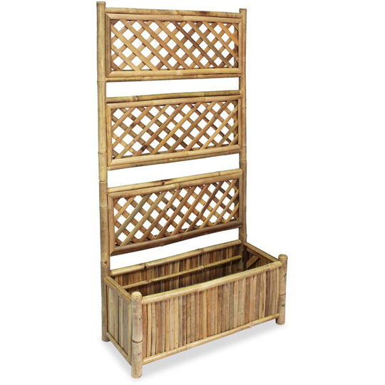 Vidaxl - Garden Raised Bed with Trellis Bamboo 70 cm Brown