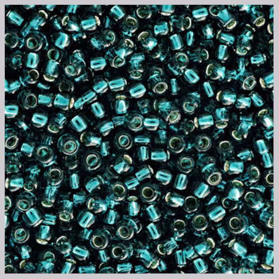 Toho Seed Beads Tr-11-27Bd Silver Lined Transparent Teal 7.5 Grams Diy