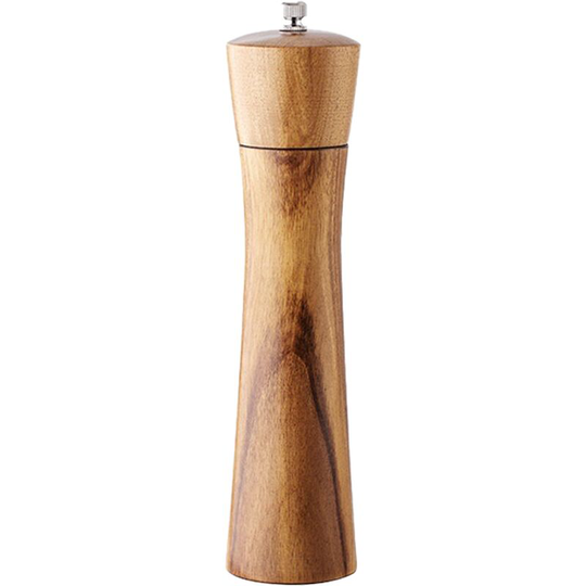 Fvbjd - Wooden Salt and Pepper Grinder Set, Refillable Tableware Acacia Wood, Large Pepper Grinder Salt Shaker 8 inch square head bag
