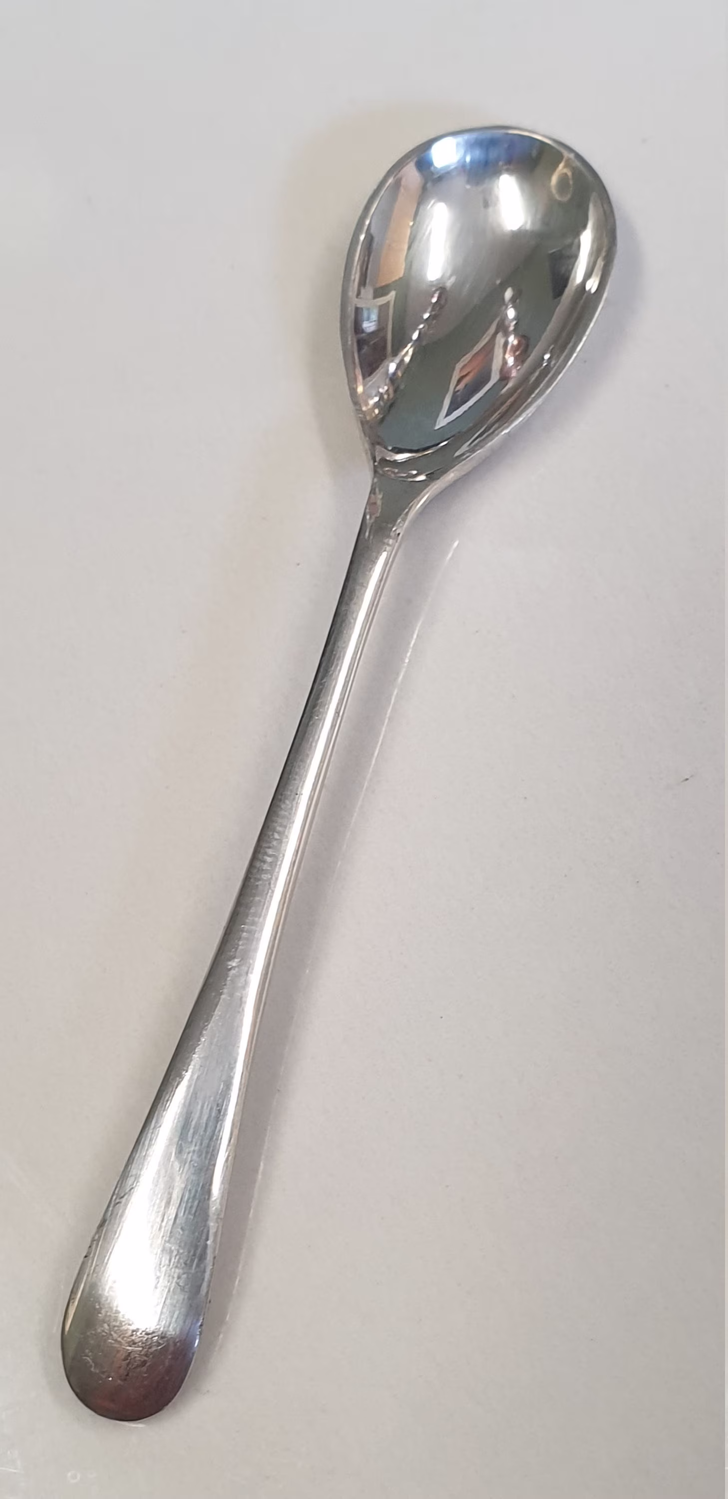 Antique Silver Plate Small Salt Spoon