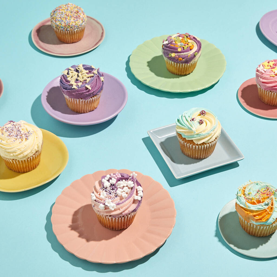 Blue And Rainbow Cupcakes Box By Lola's Cupcakes