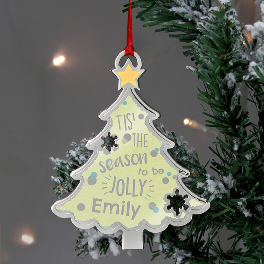 Personalised 'Tis The Season To Be Jolly Decoration