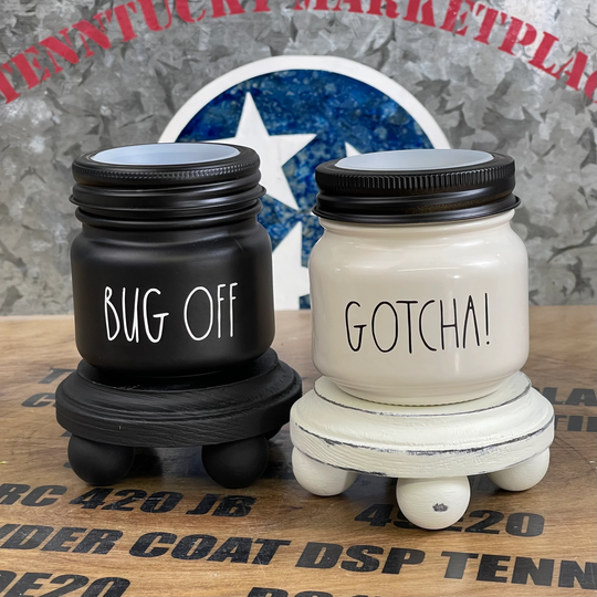 Rae Dunn Inspired Mason Jar Bug Catcher Great Addition To Your Kitchen | Cream Or Matte Black Fruit Fly Trap Powder Coat Laser Engraved