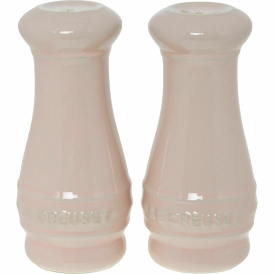 Brand New Le Creuset Milky Pink Stoneware Salt & Pepper Shakers
