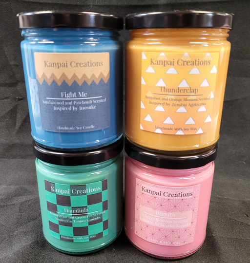 Slayer Bundle, 4 Scented Candles, Anime Candles