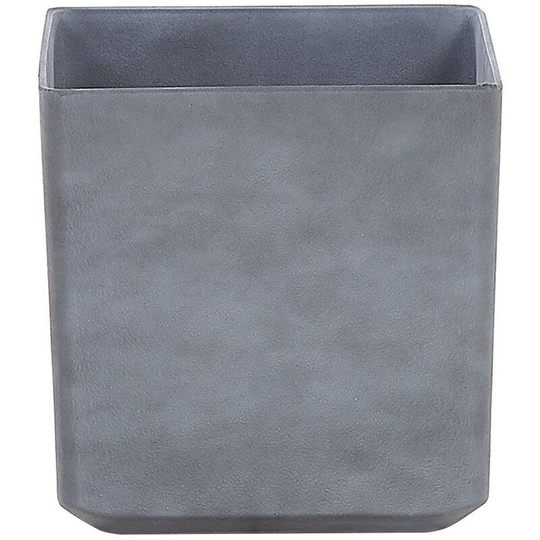 Beliani - Outdoor Indoor Flower Plant Pot Square 35 x 35 cm Stone Mixture Grey Artiki - Grey