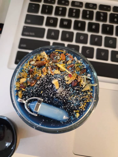 Nanna's Balance Realignment Candle - Spiritual, Ritual, Witchcraft, Positive Energy, Fresh Start, Cleansing, Renewal, Self Care, Moon Magic