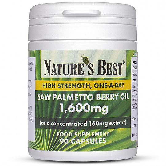 Saw Palmetto 1600Mg, High Strength Purest Grade Extract 90 Capsules