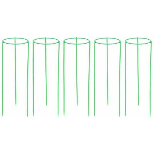 Climbing Plant Support Stakes Tall Plant Support Rin-g Cage for Garden Plant Flower Vegetable,,L & 5PCS