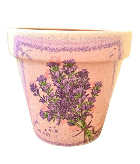 Flower Pot Decoupage 17cm Thank You, Love Sorry, Wedding, Anniversary, Get Well, Birthday, Present