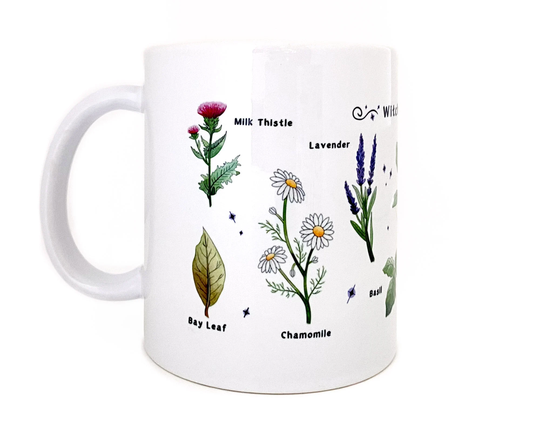 Witches' Herbs Mug - Witchcraft Coffee Mug. Witchy Gifts For Her. Wicca Wiccan Gifts Witch Ceramic