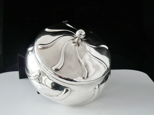 Silver Powder Bowl, Sterling, Rare, Talcum, Beauty, Trinket, Scottish, Antique, Hallmarked Edinburgh 1767, Patrick Robertson, Ref298T