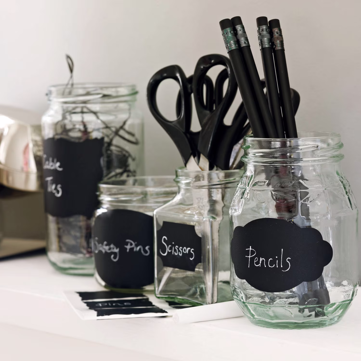 Chalkboard Labels - Wall Stickers Home Decor Art Nutmeg Art Product Identification Sticker Storage
