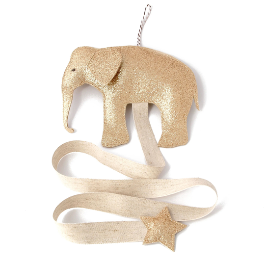 Elephant Hair Clip Organizer - Bow Holder in Silver, Gold Or Dark Grey Baby Nursery Decoration