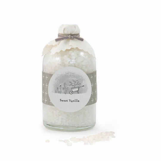 East Of India Corked Jar Bath Salts - Sweet Vanilla