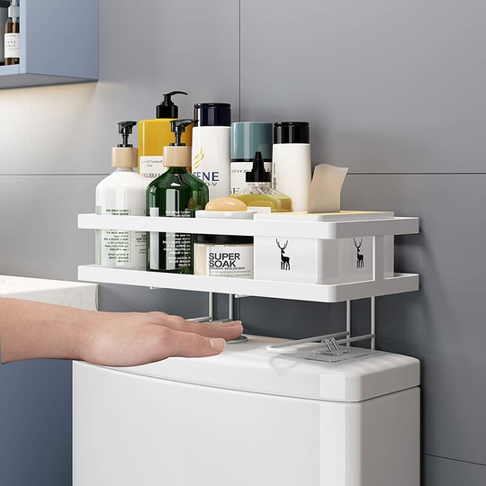 Bathroom Over The Toilet Storage Shelf, Bathroom Storage Organizer Shelves, Space Saver White