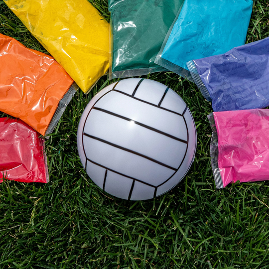 Powder Volleyball | Gender Reveal Volleyball |Exploding For Biggest Effect Sale Red Orange Yellow Green Blue Purple Pink