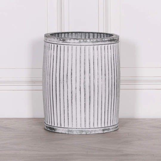Medium Round Dolly Tub Metal Planter