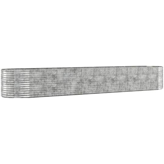 Vidaxl - Garden Planter Powder-coated Steel 507x100x68 cm Silver Silver