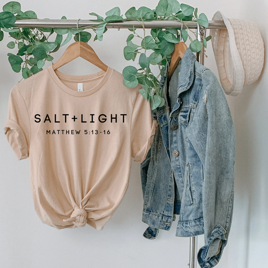 Salt & Light Shirt/Inspirational Shirt/Good Deeds/Jesus Shirt/Matthew 5