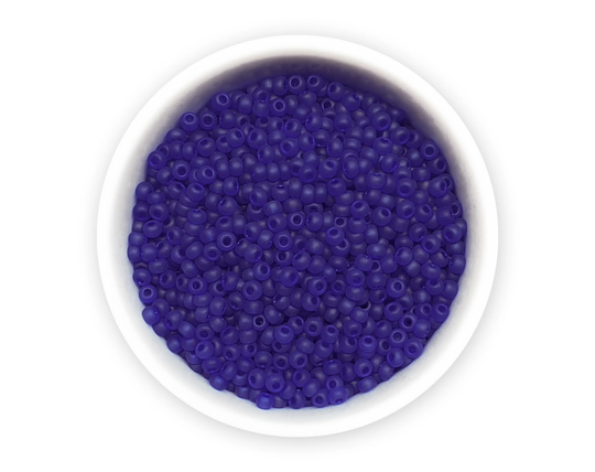 Seed Beads 10/0, 20G Dark Blue Czech Rocailles Frosted Matte Nr 331-39001-60300