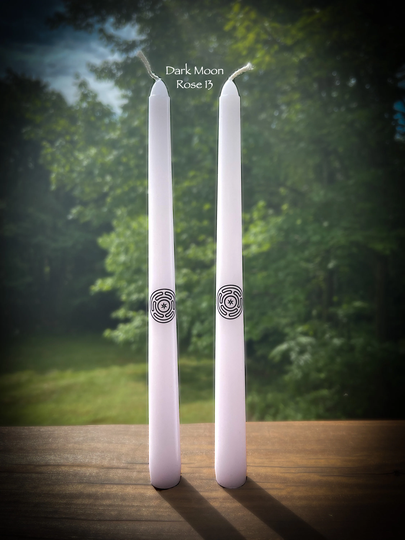 2 Pack Hekate Altar Candles | Tapers Stropholos Hekate's Wheel Labyrinth Ritual Devotional Offering