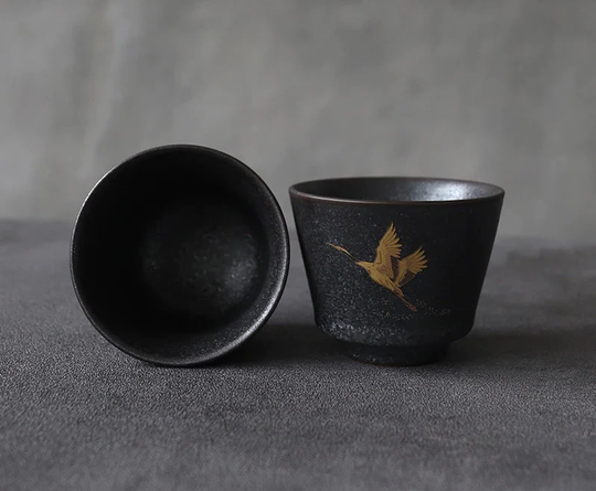 Vintage Chinese Traditional Tea Cup. Ceramic Tea Mug For Macha & Herbs. Relax Breath Empty The Mind Meditate Enjoy Moment