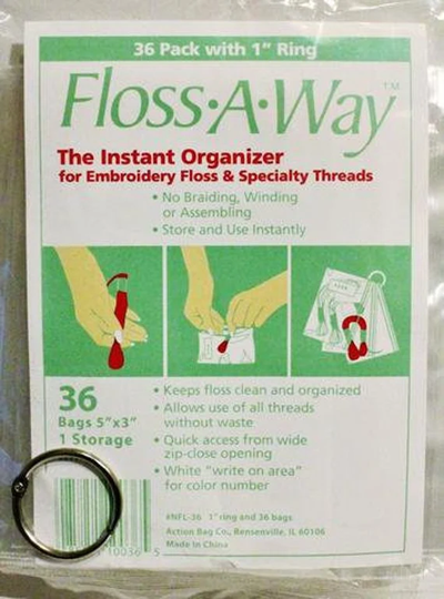 Action Bag Floss-A-Way Organizer 36/Pkg