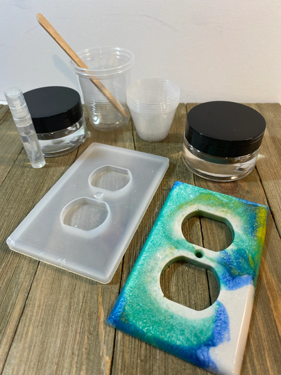 Chameleon Powder Light Switch Resin Craft Kit All Supplies Included Diy