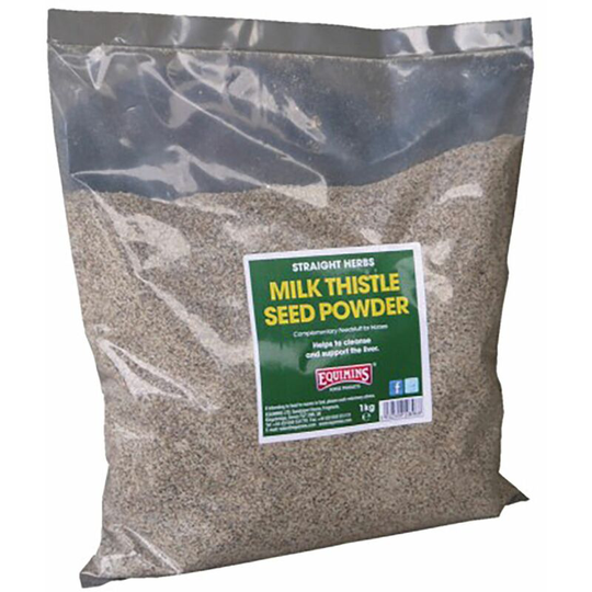 Equimins - Straight Herbs Milk Thistle Seed Powder - 1 Kg Bag - 896